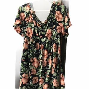 Pink Blush off the shoulder maternity dress